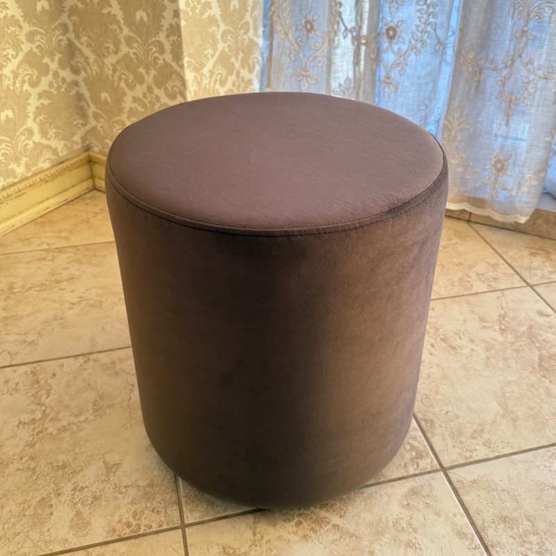 М’який високий круглий пуф  № 19