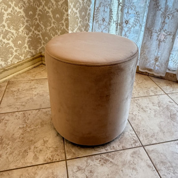 М’який високий круглий пуф  №2