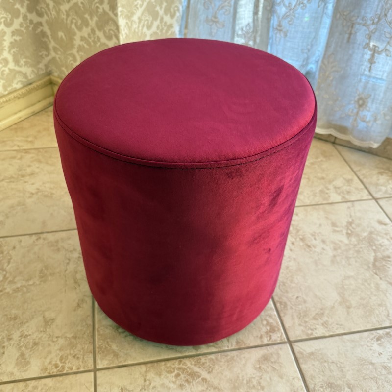 М’який високий круглий пуф  № 4
