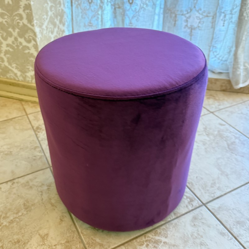 М’який високий круглий пуф  № 5