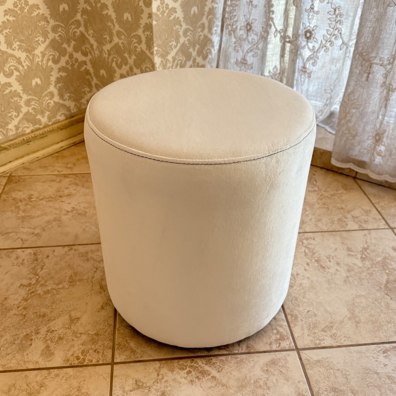 М’який високий круглий пуф  №1